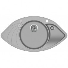 Гранітна мийка AQUASanita PAPILLON SCP 151 Argent