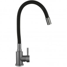 Змішувач для кухні Lidz Aria 015F3, Graphite/Black