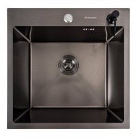 Кухонна мийка Valeso 5050HM DECOR PVD чорна 3/1
