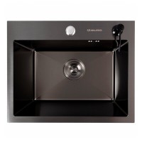 Кухонна мийка Valeso 5040 DECOR PVD чорна 500×400 мм
