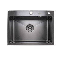 Кухонна мийка Valeso 6045 HM DÉCOR PVD чорна