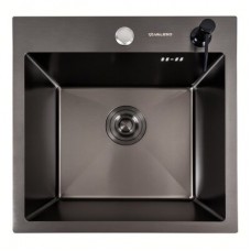 Кухонна мийка Valeso 4545HM PVD чорна DÉCOR (3/1) 