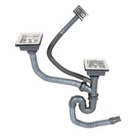 Сифон подвійний для мийок Handmade