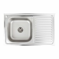 Кухонна мийка Valeso 8050 L (0,7/160 мм) декор