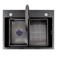 Кухонна мийка Valeso CM 64*50B PVD чорна