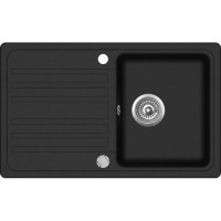 Гранітна мийка AQUASanita Notus SQ101 Black metallic