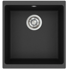 Гранітна мийка Helika Forma SQF102 Black metallic