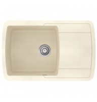 Гранітна мийка AQUAsanita Lira SQL101AW Blanched almond