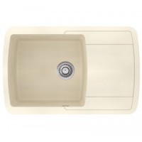 Гранітна мийка AQUAsanita Lira SQL101AW Blanched almond