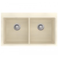 Гранітна мийка AQUASanita Magna SQM200 Blanched almond