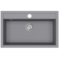 Гранітна мийка Helika Quadro SQQ 103 Alumetallic 