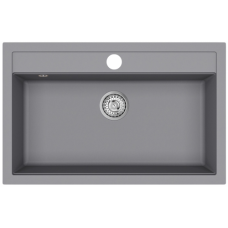 Гранітна мийка Helika Quadro SQQ 103 Alumetallic 