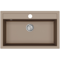 Гранітна мийка Helika Quadro SQQ 103 Mocha