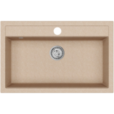 Гранітна мийка Helika Quadro SQQ 103 Beige