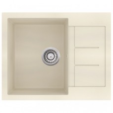 Гранітна мийка AQUASanita TESA SQT102 Blanched almond