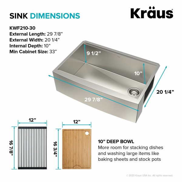 Кухонна мийка Kraus KWF210-30