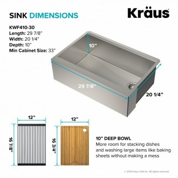 Кухонна мийка Kraus KWF410-30