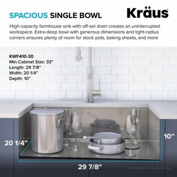 Кухонна мийка Kraus KWF410-30