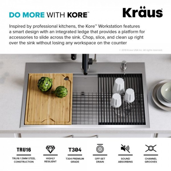 Кухонна мийка Kraus KWT310-33