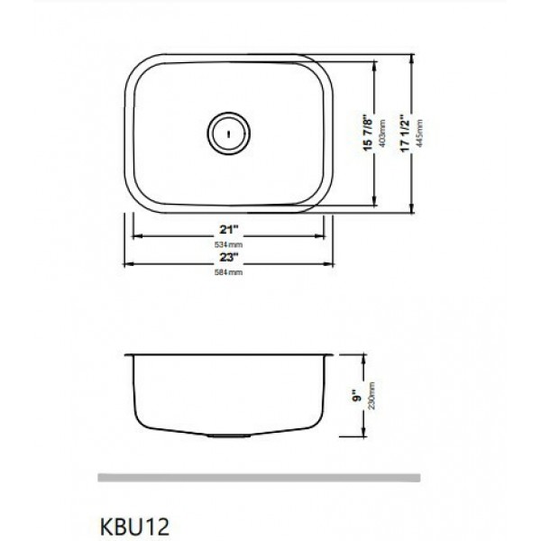 Кухонна мийка Kraus KBU-12 матова