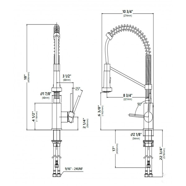 Кухонний змішувач Kraus KPF-1603MBSB