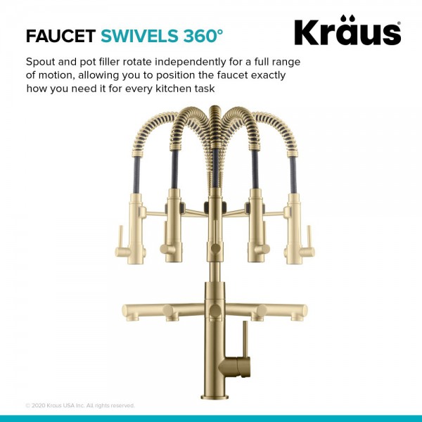 Кухонний змішувач Kraus KPF-1603SFACBMB