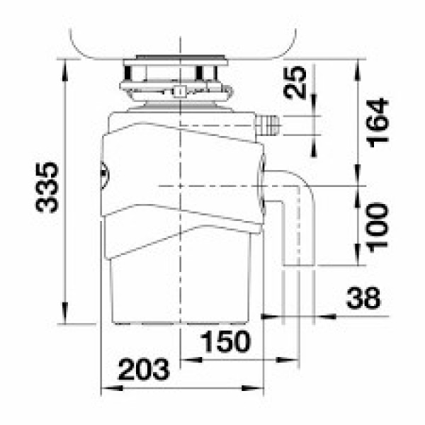 Подрібнювач харчових відходів Blanco FWD MAX 526648