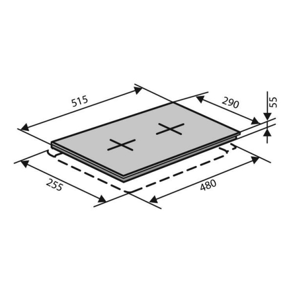 Варильна поверхня VENTOLUX HSF320G CS (BK) 3