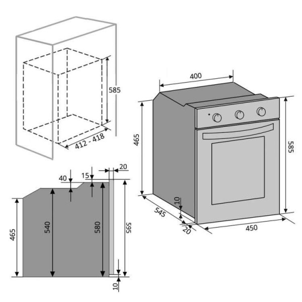 Духова шафа VENTOLUX SOHO 6 MT (WH)
