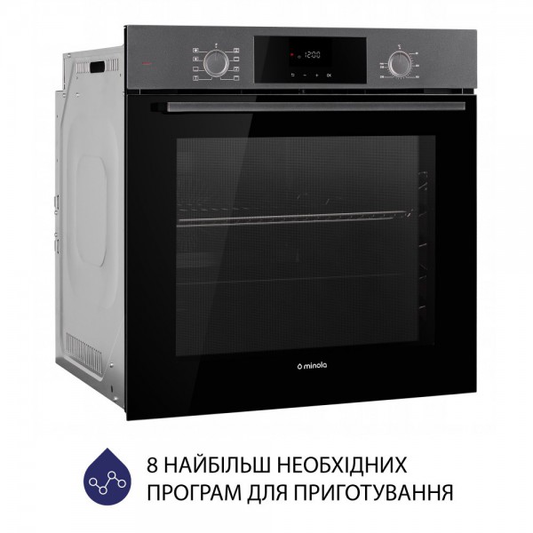 Духова шафа Minola EOD 6804 Platinum Gray