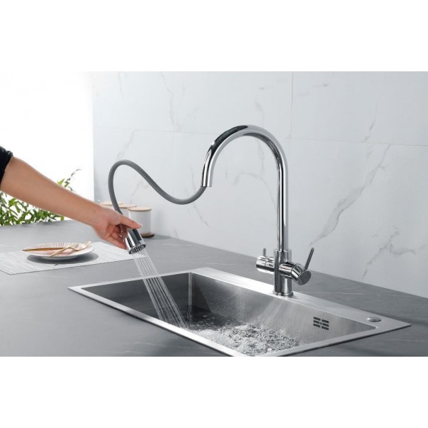 Кухонний змішувач Fabiano FKM 3122 Inox