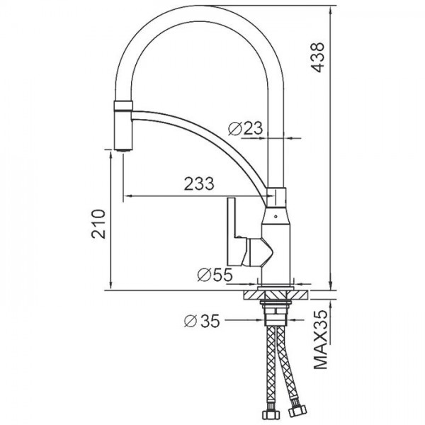 Кухонний змішувач FRAP F4552-8 білий
