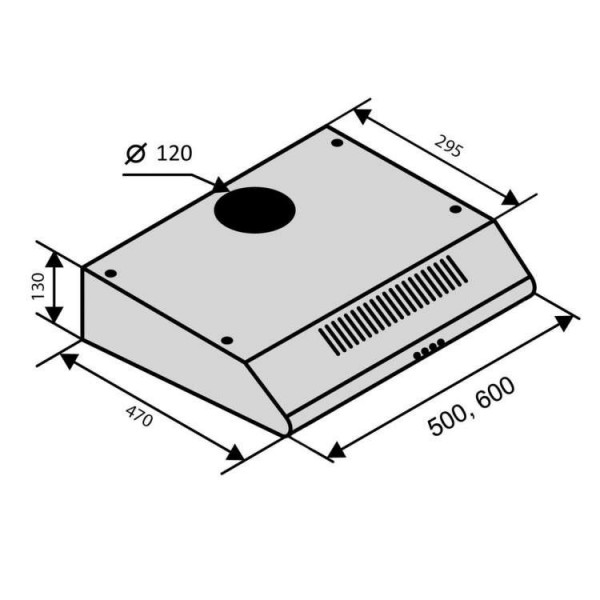 Витяжка Ventolux PARMA 50 BR