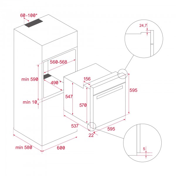 Духова шафа Teka HLB 840 білий