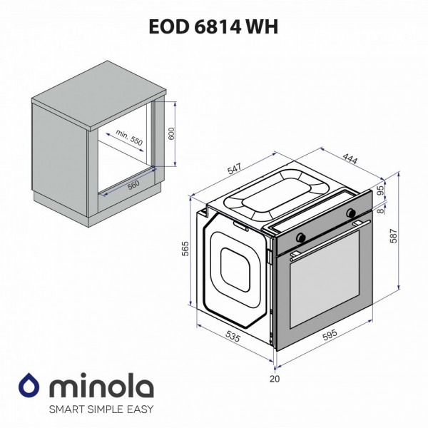 Духова шафа Minola EOD 6814 WH