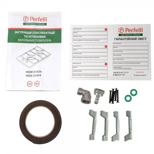 Варильна поверхня Perfelli HGG 31424 WH