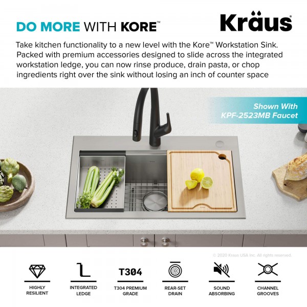 Кухонна мийка Kraus KORE ™ KWT300-32