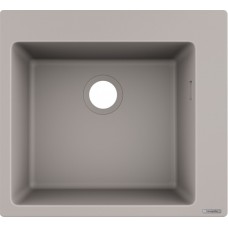 Гранітна мийка Hansgrohe S510-F450 сірий бетон