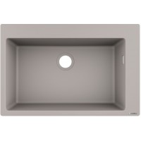 Гранітна мийка Hansgrohe S510-F660 сірий бетон