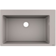 Гранітна мийка Hansgrohe S510-F660 сірий бетон