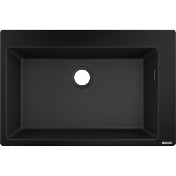 Гранітна мийка Hansgrohe S510-F660 чорний графіт