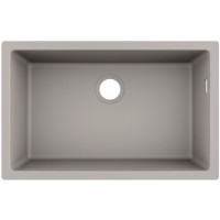 Гранітна мийка Hansgrohe S510-U660 сірий бетон