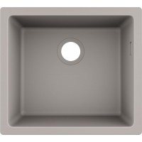 Гранітна мийка Hansgrohe 510-U450 сірий бетон