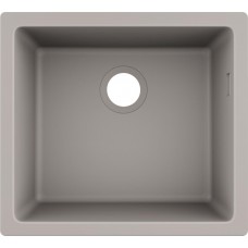 Гранітна мийка Hansgrohe 510-U450 сірий бетон
