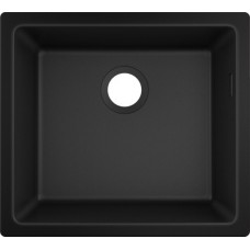 Гранітна мийка Hansgrohe 510-U450 чорний графіт