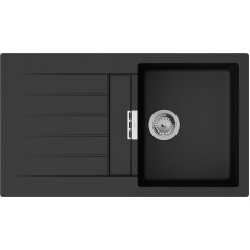 Гранітна мийка Hansgrohe S520-F345 чорний графіт