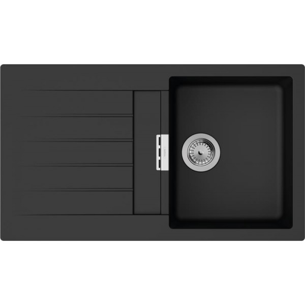 Гранітна мийка Hansgrohe S520-F345 чорний графіт