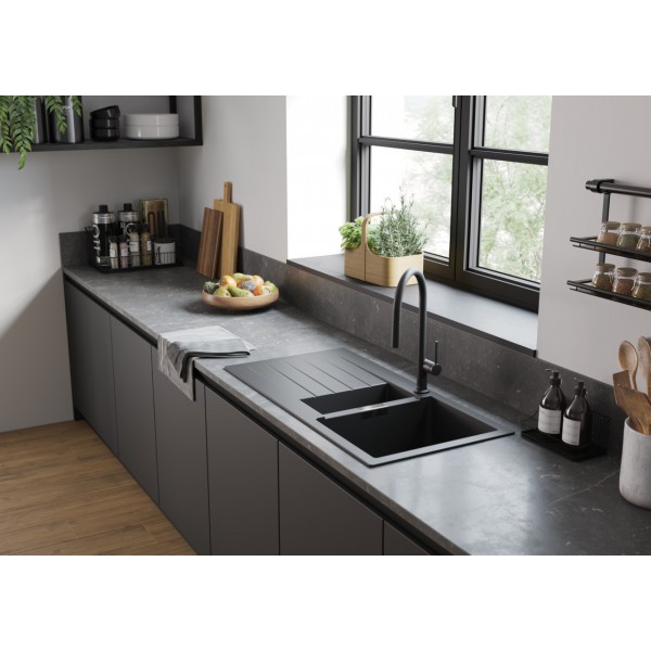 Гранітна мийка Hansgrohe S520-F345 43357290 сірий камінь