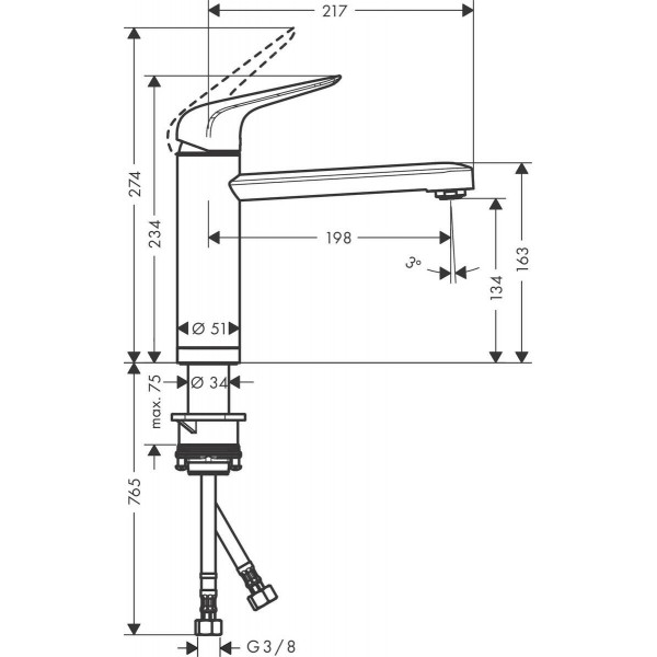Кухонний змішувач Hansgrohe Focus M42 71807000