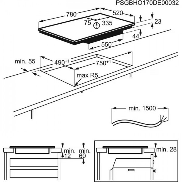 Варильна поверхня Electrolux EIV854